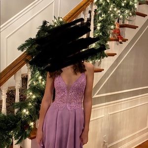 Lavender Clarisse Gown. Worn one time in perfect condition. Size 00